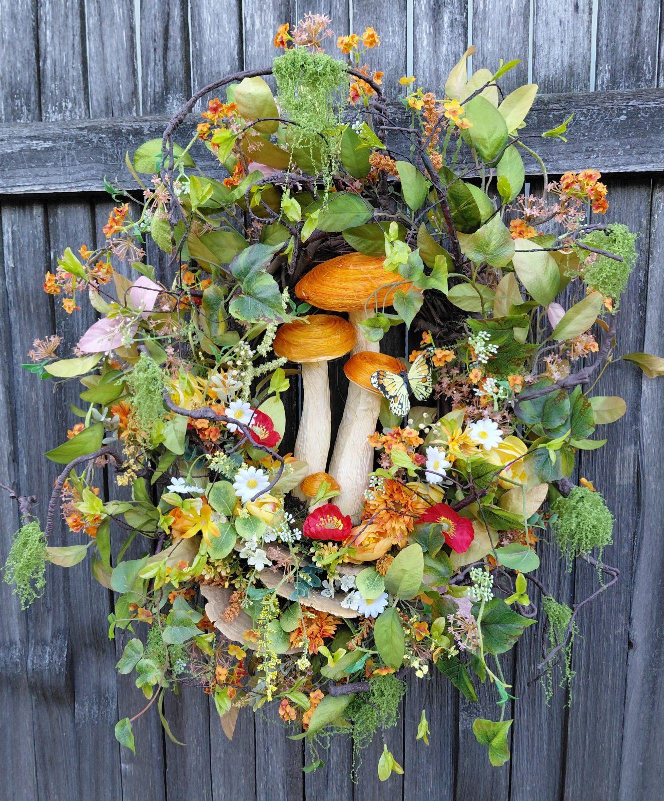 Garden Mushroom Oval Grapevine — view 2