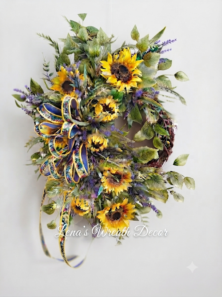 Sunflower Meadow Summer Wreath